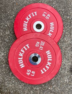 2x45 bumper plates