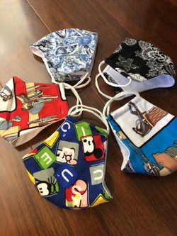 bundle 5 cloth masks for adults