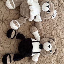 Handmade Crocheted bears