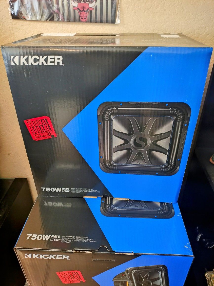 Kickers 12s. L7s Solo Baric Subwoofers. Brand New In Box!!!