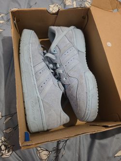 Adidas Low-Top Suede Sneakers Light Blue