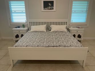 King bed frame and matress