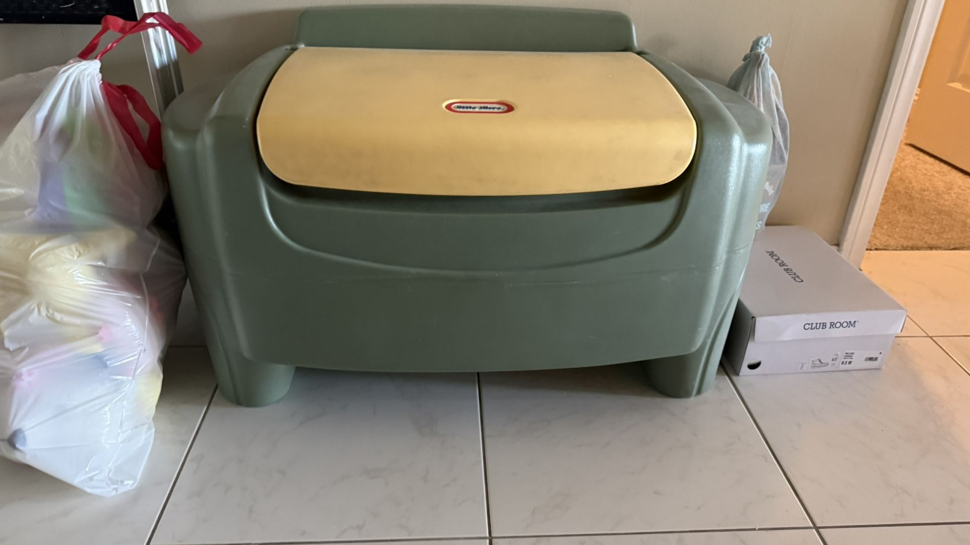 Free Large Plastic Kids Storage Container.