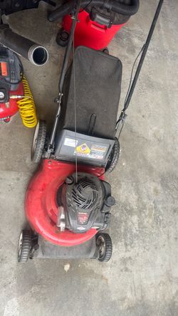 Troy-Bilt Gas Push Lawn Mower with Bag