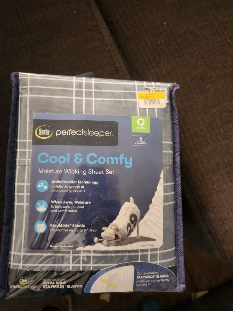 Serta Cooling Sheets . We Had An Extra Set. 10.00 Brand New