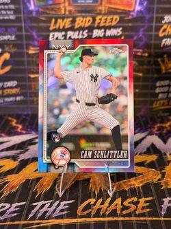 2026 Topps Chrome Cam Schlittler RC Rookie #262 New York Yankees Red/White/Blue