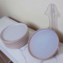 Dessert Small Flat Plates Set Of 6 