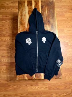 Darc Sport/The Punisher Collab Men's Black Zip-up Hoodie