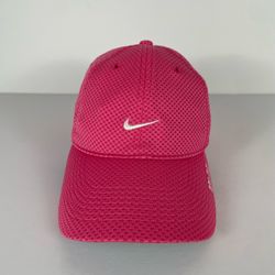Nike Tailwind Dri-Fit Hat Cap Bright Pink Mesh Adjustable Strapback Running Rare