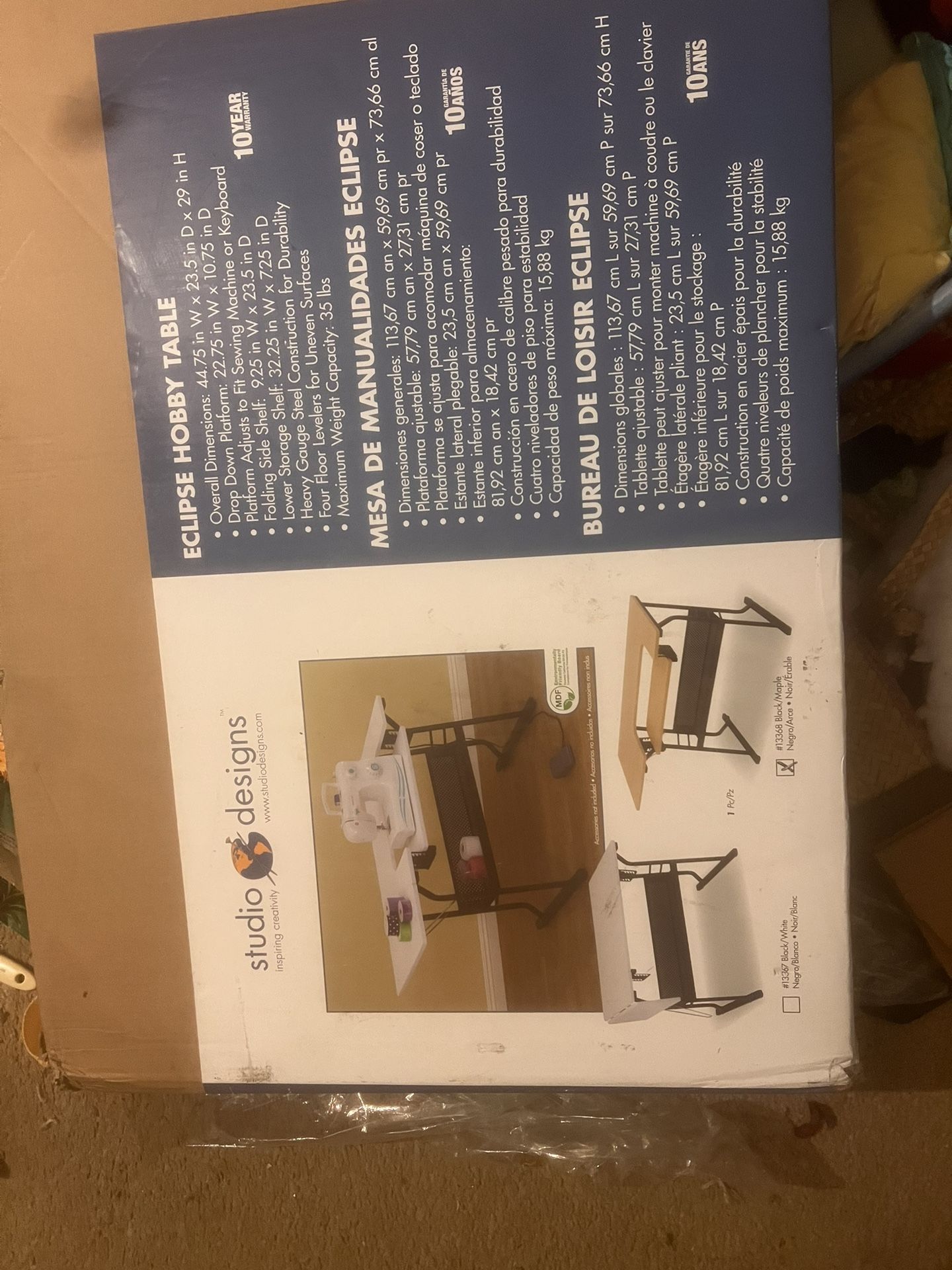 Studio Design Eclipse Hobby Table