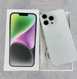 iPhone 14 Pro 128GB Silver Factory Unlocked + Box & Charger AS IS