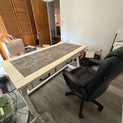 Desk and chair