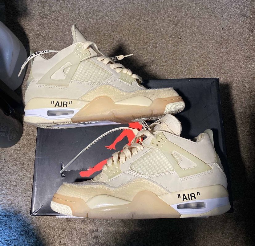 Off White X Jordan 4 “sail”