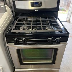 Whirpool Gas Stove 4 Burners Oven Working Everything Perfect Condition 👌 