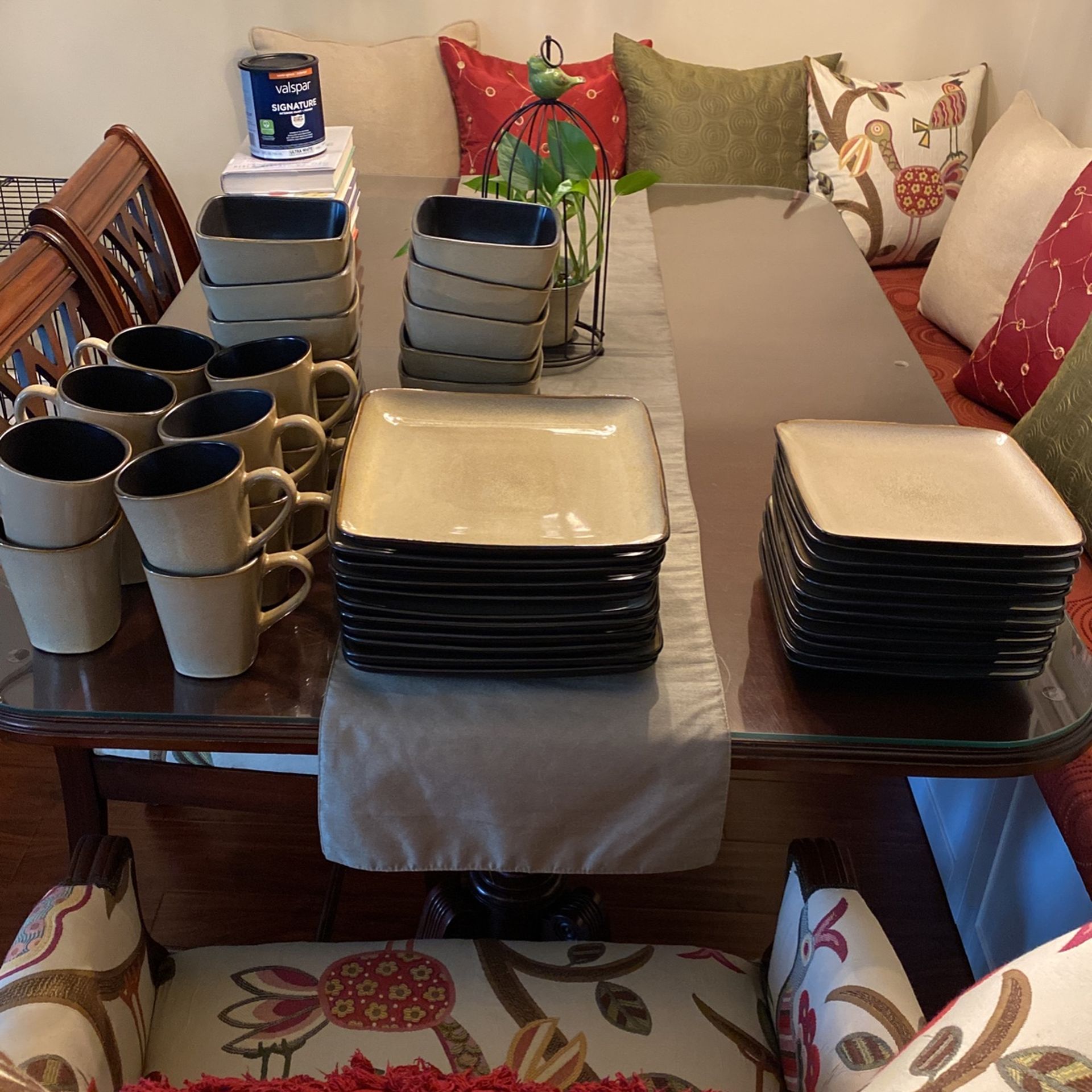 Home Trends Dinnerware Stoneware Dishes 16 Place Settings