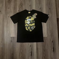 Bape Black Green Camo Tee 