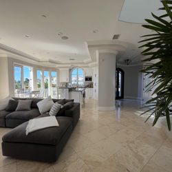 “CLOUD” Inspired 118” Long Grey Couch 