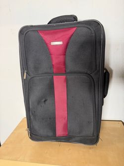Travel Select Luggage Bag Black Red 26 x 16 x 10
