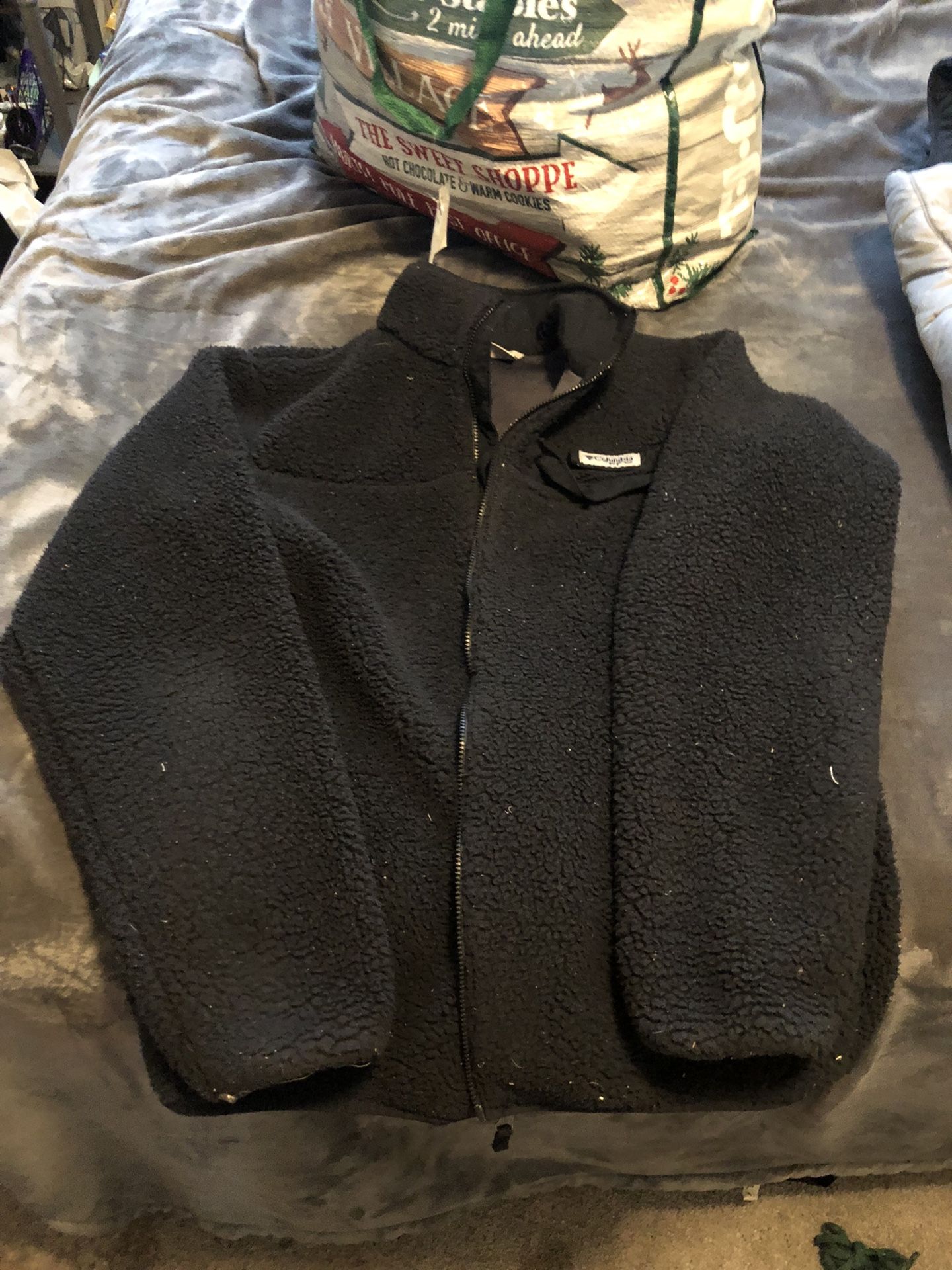Columbia Fleece Coat /light Weight Zip Up