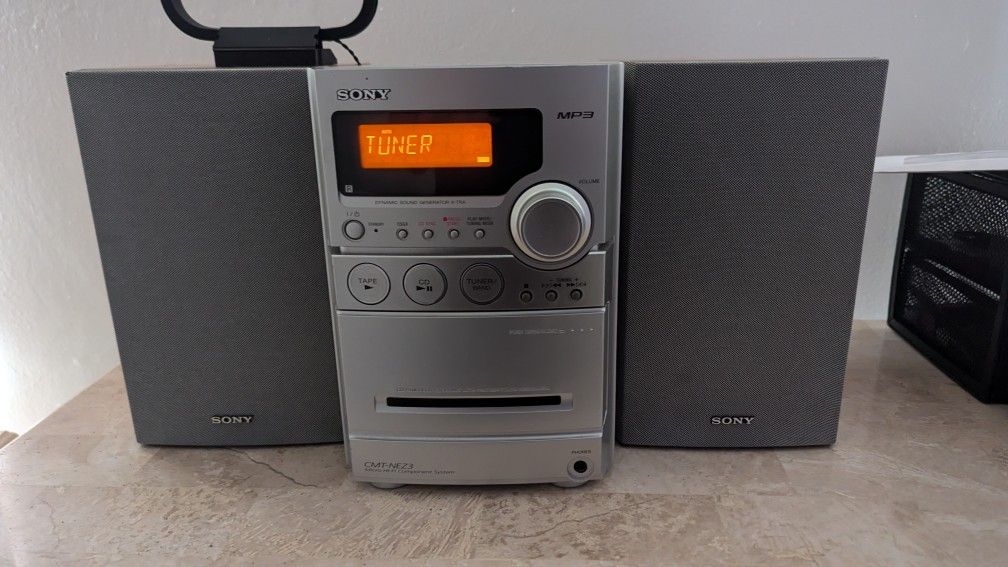 Sony CMT-NEZ3 AM/FM CD Cassette Micro Hi-Fi Component Shelf System