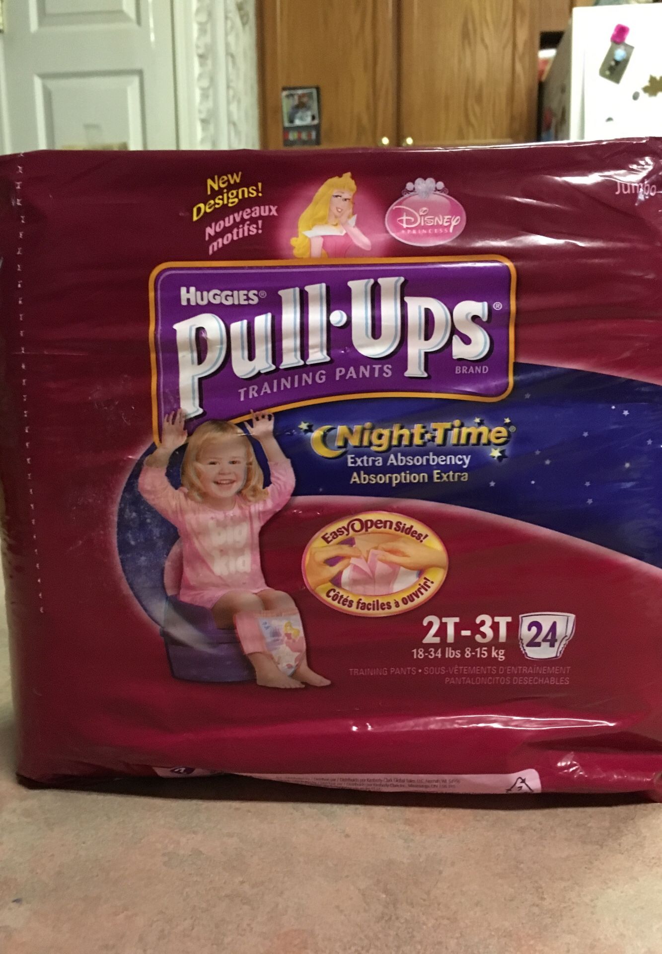 Brand new Huggies pull-ups. Size 2T-3T With 24 pull-ups.