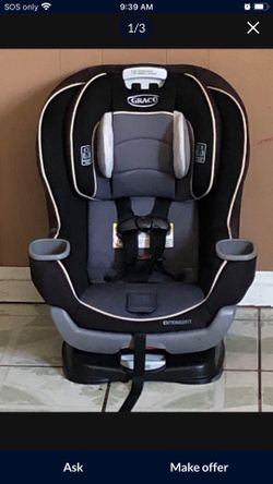 LIKE NEW GRACO EXTENDED 2FIT CONVERTIBLE CAR SEAT!!!!