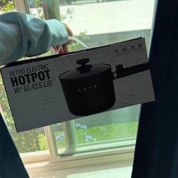 Retro Electric HOTPOT w glass lid 