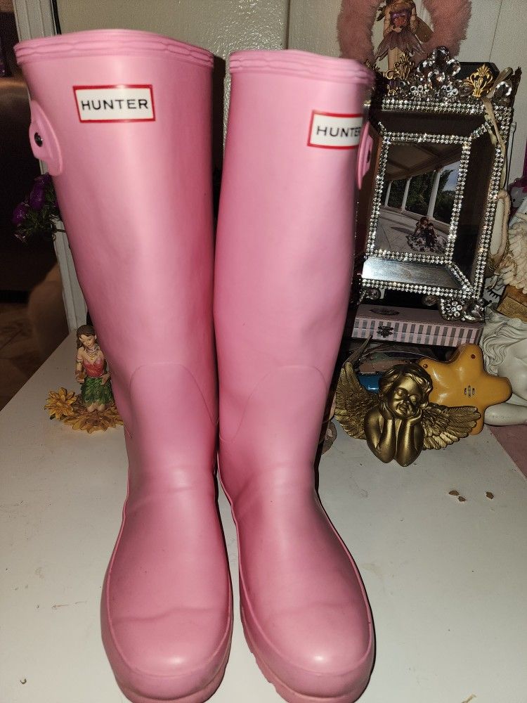 Pink Hunter Rain Boots 