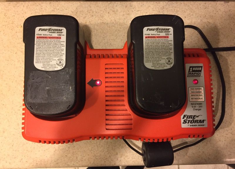 Firestorm by Black and Decker FSX Treme 18v Battery (2) and Charger for  Sale in Philadelphia, PA - OfferUp
