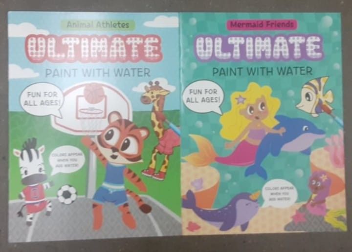 Set Of 2 New Paint With Water Books