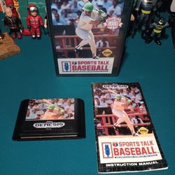 Sega Genesis Game "Sports TALK Baseball" ( Vintage 1992 )