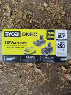 Ryobi 18V ONE+ Battery and Charger Kit