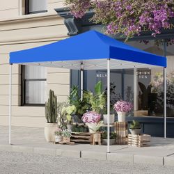 Shades 10x10 Pop Up Canopy, Heavy Duty Beach Tent with Carrying Bag for Easy Moving, Sun Shelter for Parties, Events, Camping, Outdoor Gazebo with   C