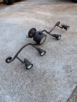 Hampton Bay Kara 5-Light Bronze Track Lighting Fixture Adjustable Lamp Heads