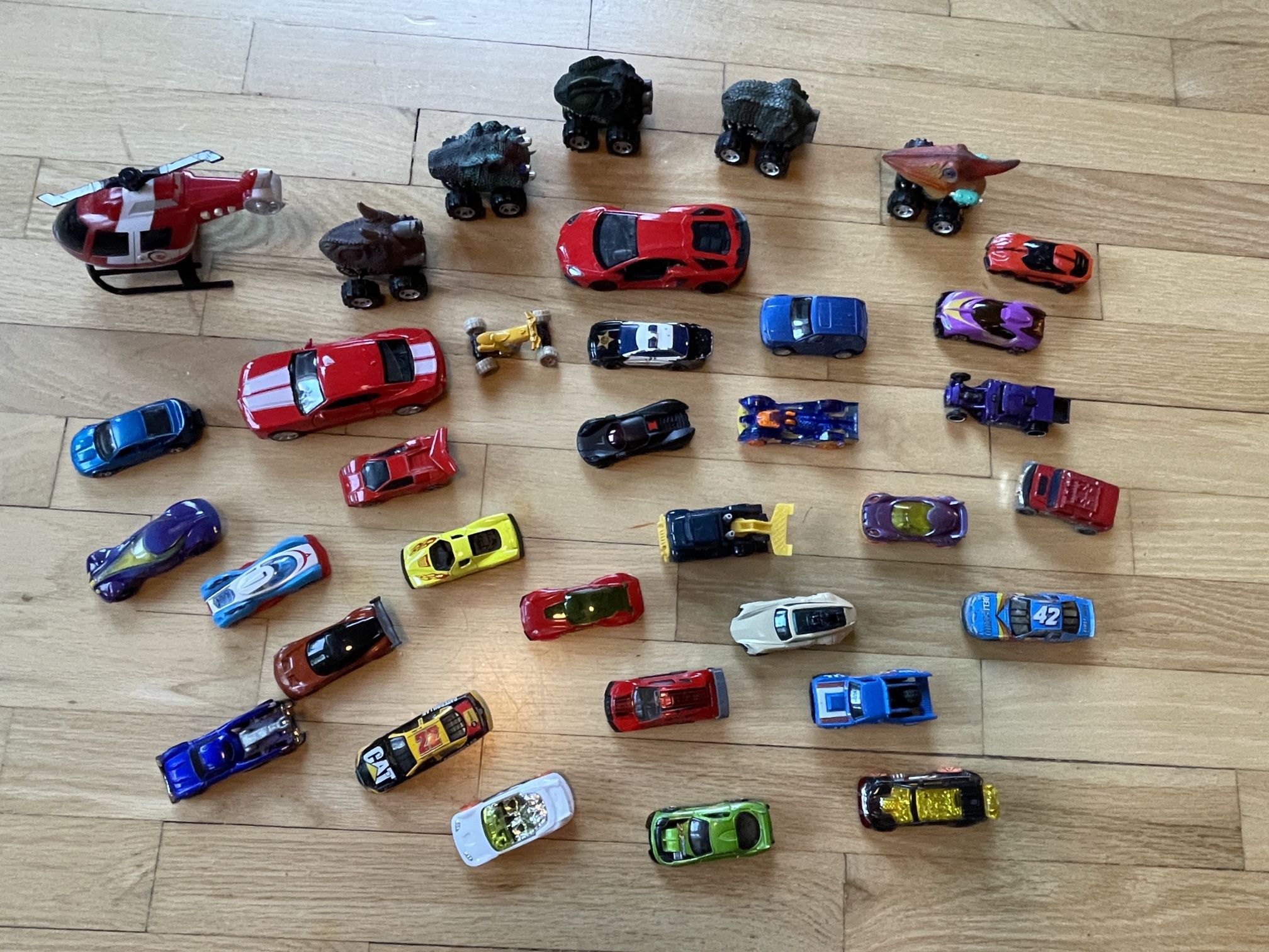 Toy cars hot wheels, and others