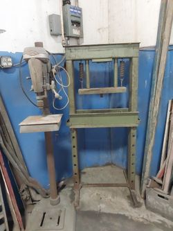20 Ton Press Frame And Drill Press