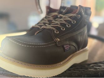 Leather work boot soft toe all sizes new