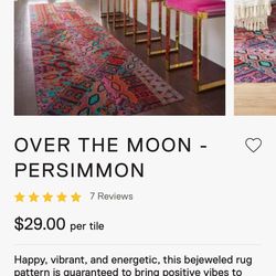 FLOR Carpet Tiles: Over the Moon - Persimmon