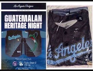 Los Angeles Dodgers Jersey Mens XL MLB Baseball Guatemalan Heritage Night 2025