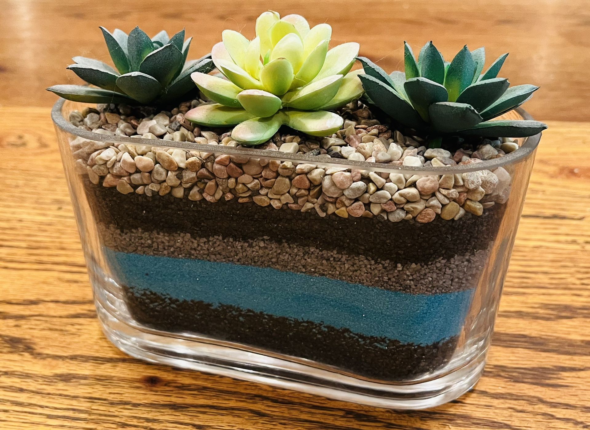 Home Decor Succulent Sand Art