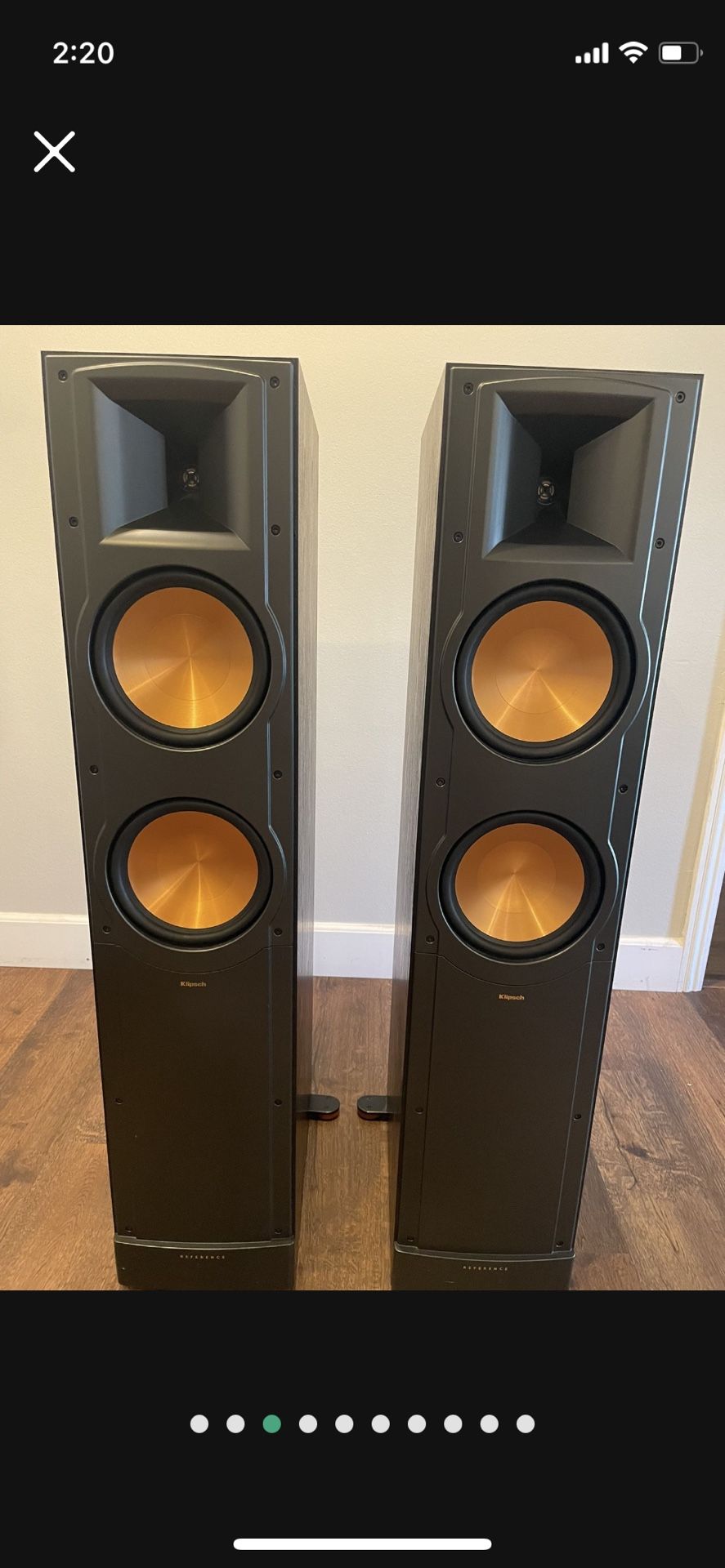 Klipsch Reference RF62 II Towers and Sony STRDH190 Receiver for Sale