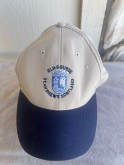St Andrews Old Course Golf Baseball Cap Blue/Khaki Nice From St Andrews Pro Shop
