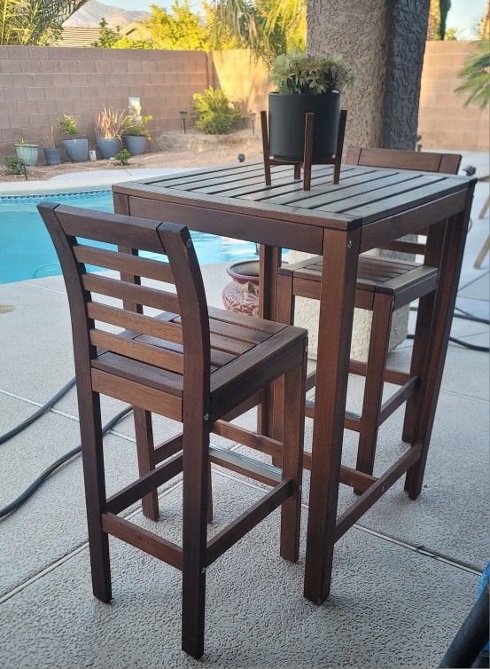 Bar Height Table & 2 Chairs