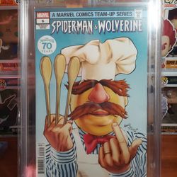 Spiderman & Wolverine Muppets Variant CBCS 9.8 