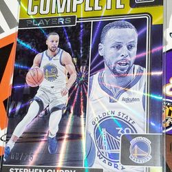 22-22 Donruss Stephen Curry Gold Laser Holo Numbered 8/25