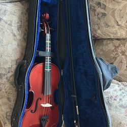 Violin With Case And Bow