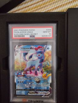 Glaceon VMAX Secret Rare PSA 10 Gem Mint