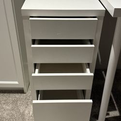 4 Drawer Desk Storage Cabinet 