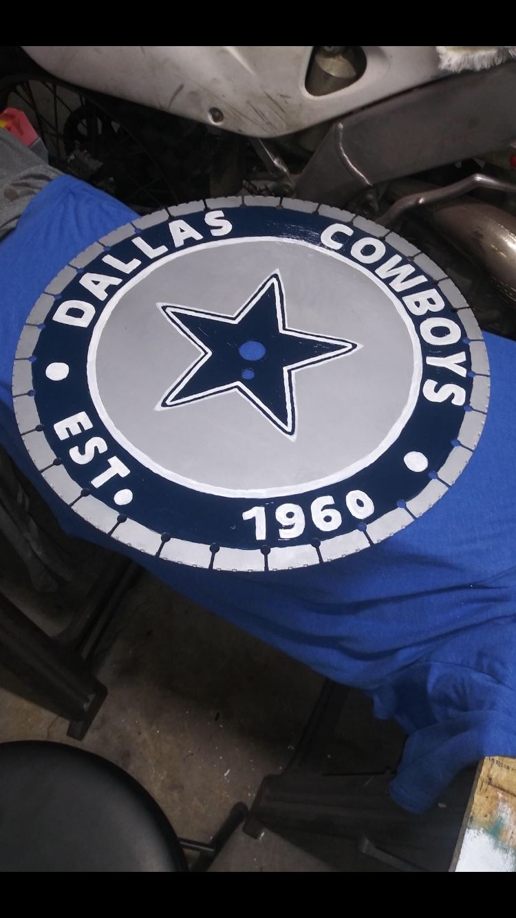 Hand Painted Pennsylvania Blue Stone Saw Blades Can Custom To What Ever You Want