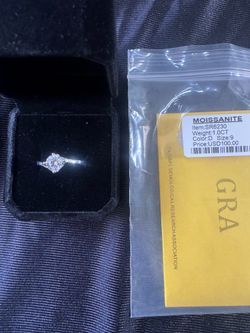 Moissanite ring size 9